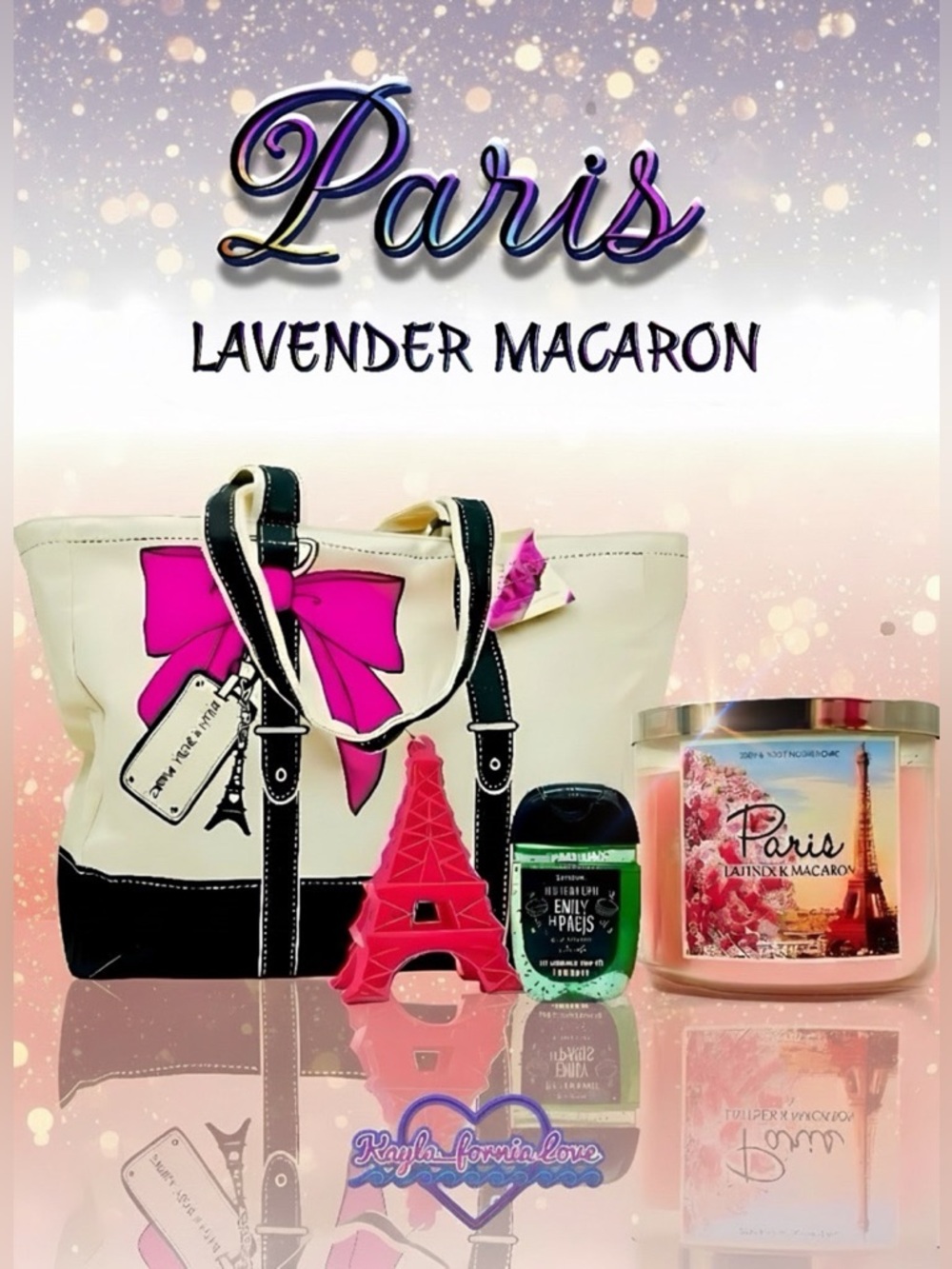Bath & Body Works ✨ Paris Collection Rare Vintage Candle Tote PocketBac Set NWT